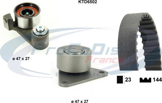 Procodis France KTD6502 - Комплект ангренажен ремък vvparts.bg