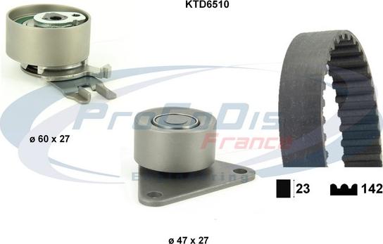 Procodis France KTD6510 - Комплект ангренажен ремък vvparts.bg