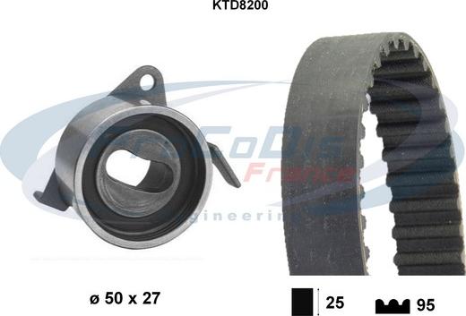 Procodis France KTD8200 - Комплект ангренажен ремък vvparts.bg