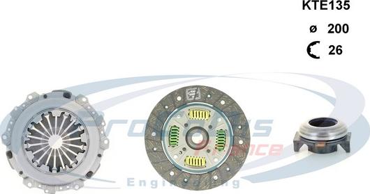 Procodis France KTE135 - Комплект съединител vvparts.bg