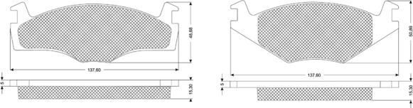 Procodis France PF1014 - Комплект спирачно феродо, дискови спирачки vvparts.bg