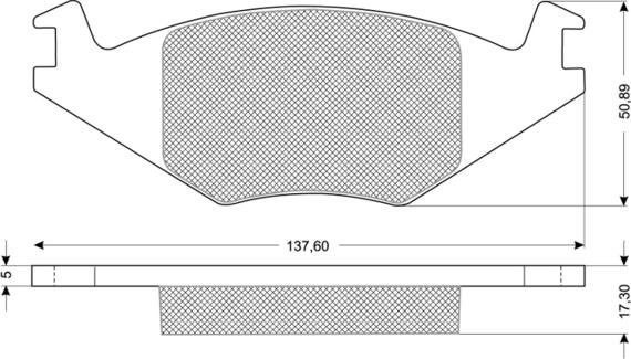 Procodis France PF1015 - Комплект спирачно феродо, дискови спирачки vvparts.bg