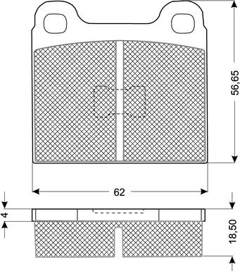 Procodis France PF10161 - Комплект спирачно феродо, дискови спирачки vvparts.bg