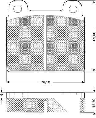 Procodis France PF10181 - Комплект спирачно феродо, дискови спирачки vvparts.bg