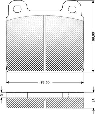 Procodis France PF1018 - Комплект спирачно феродо, дискови спирачки vvparts.bg