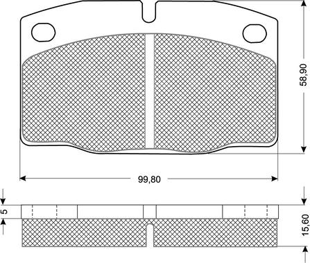 Procodis France PF1013 - Комплект спирачно феродо, дискови спирачки vvparts.bg