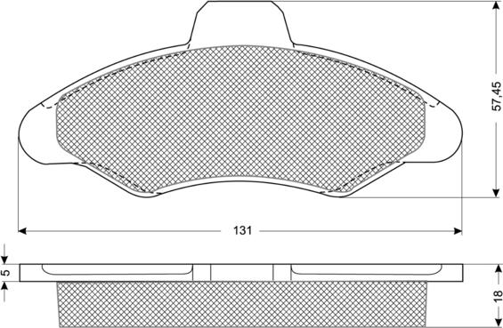 Procodis France PF1082 - Комплект спирачно феродо, дискови спирачки vvparts.bg