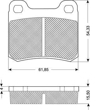 Procodis France PF10371 - Комплект спирачно феродо, дискови спирачки vvparts.bg