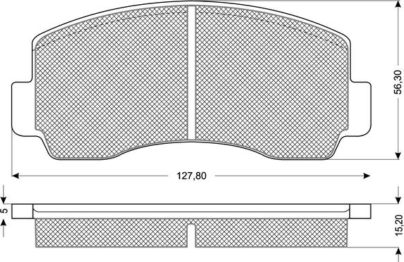 Remsa 094.00 - Комплект спирачно феродо, дискови спирачки vvparts.bg