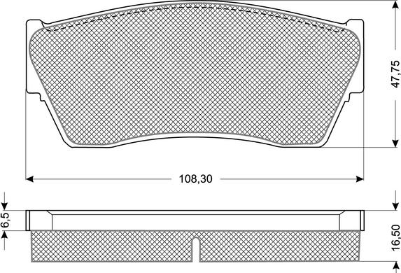 Procodis France PF1179 - Комплект спирачно феродо, дискови спирачки vvparts.bg