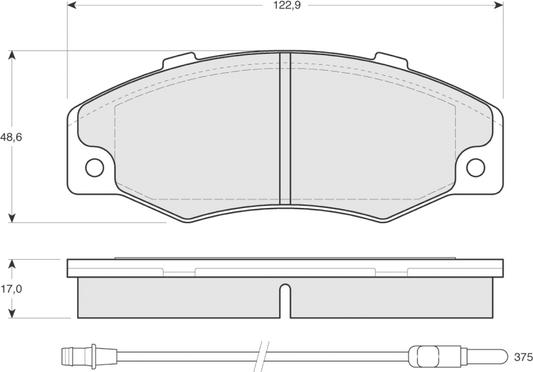 Procodis France PF1346 - Комплект спирачно феродо, дискови спирачки vvparts.bg
