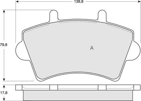 Procodis France PF1302 - Комплект спирачно феродо, дискови спирачки vvparts.bg