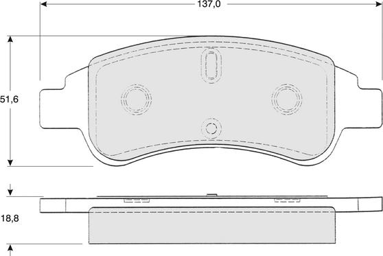 Procodis France PF1327 - Комплект спирачно феродо, дискови спирачки vvparts.bg