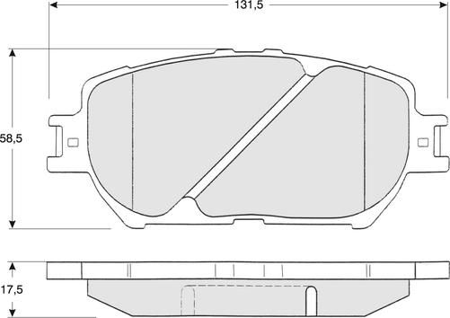 Procodis France PF1370 - Комплект спирачно феродо, дискови спирачки vvparts.bg