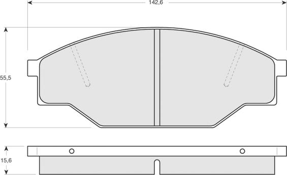 Ferodo HQF2061C - Комплект спирачно феродо, дискови спирачки vvparts.bg