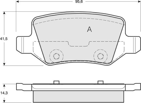 Procodis France PF1290 - Комплект спирачно феродо, дискови спирачки vvparts.bg