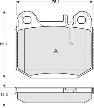 Procodis France PF1286 - Комплект спирачно феродо, дискови спирачки vvparts.bg