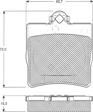 Procodis France PF1229 - Комплект спирачно феродо, дискови спирачки vvparts.bg