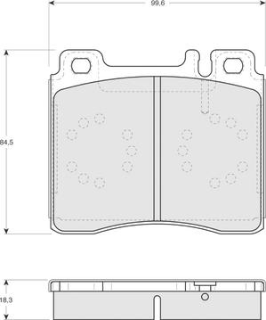 Simer 731 - Комплект спирачно феродо, дискови спирачки vvparts.bg