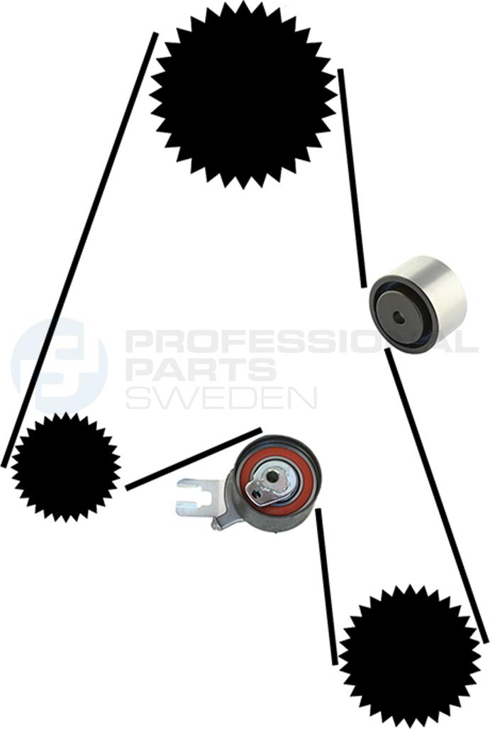 Professional Parts 21430025 - Комплект ангренажен ремък vvparts.bg