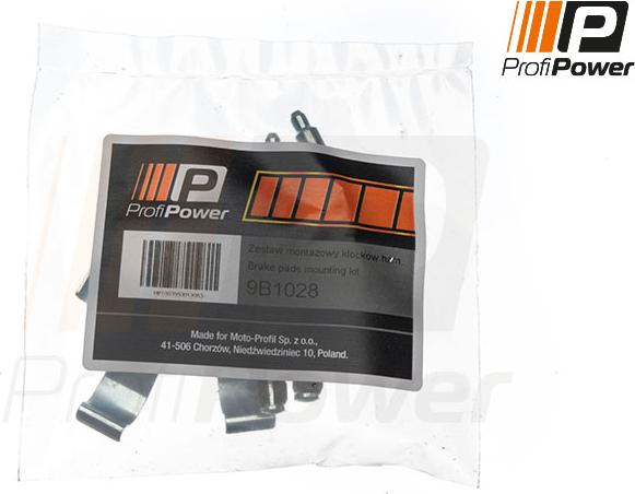 ProfiPower 9B1028 - Комплект принадлежности, дискови накладки vvparts.bg