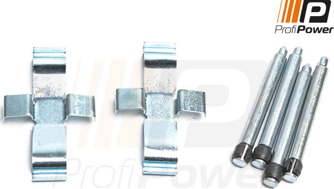 ProfiPower 9B1078 - Комплект принадлежности, дискови накладки vvparts.bg