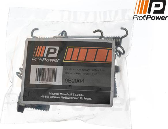 ProfiPower 9B2004 - Комплект принадлежности, челюсти за ръчна спирачка vvparts.bg