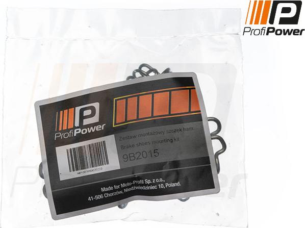 ProfiPower 9B2015 - Комплект принадлежности, челюсти за ръчна спирачка vvparts.bg