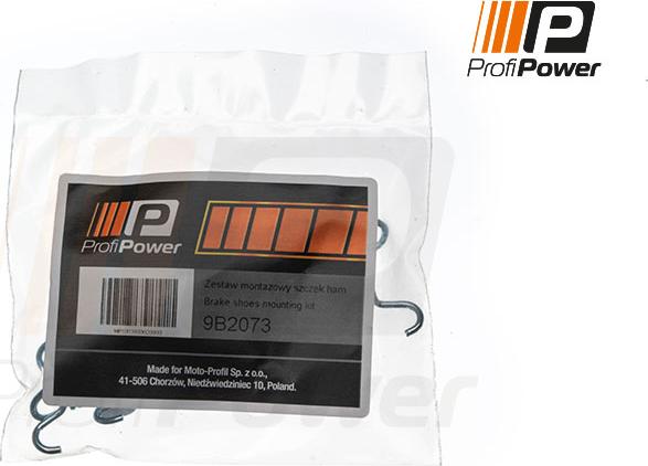 ProfiPower 9B2073 - Комплект принадлежности, челюсти за ръчна спирачка vvparts.bg