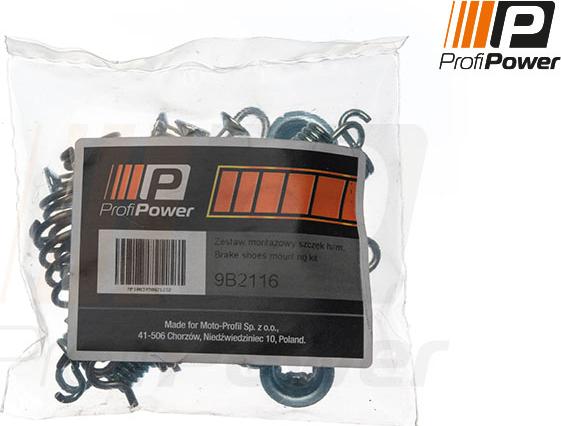 ProfiPower 9B2116 - Комплект принадлежности, спирани челюсти vvparts.bg