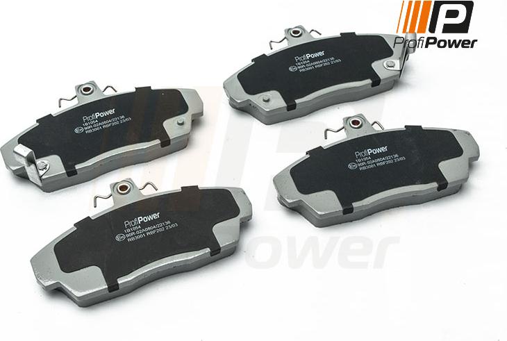 ProfiPower 1B1054 - Комплект спирачно феродо, дискови спирачки vvparts.bg
