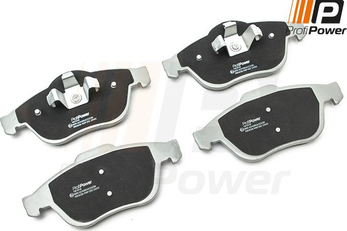 ProfiPower 1B1016 - Комплект спирачно феродо, дискови спирачки vvparts.bg