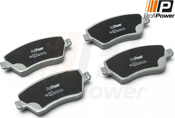 ProfiPower 1B1013 - Комплект спирачно феродо, дискови спирачки vvparts.bg