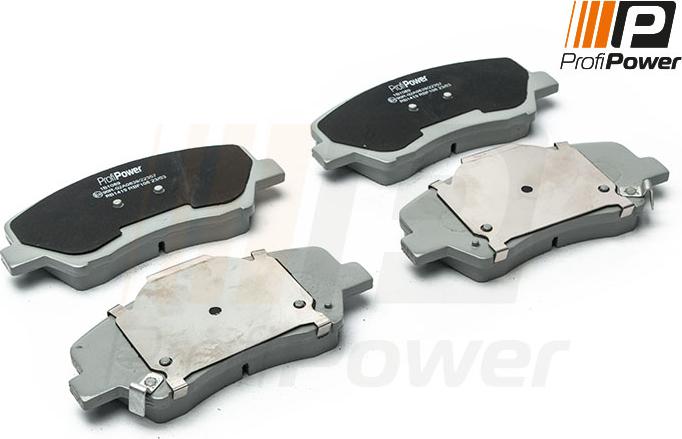 ProfiPower 1B1089 - Комплект спирачно феродо, дискови спирачки vvparts.bg