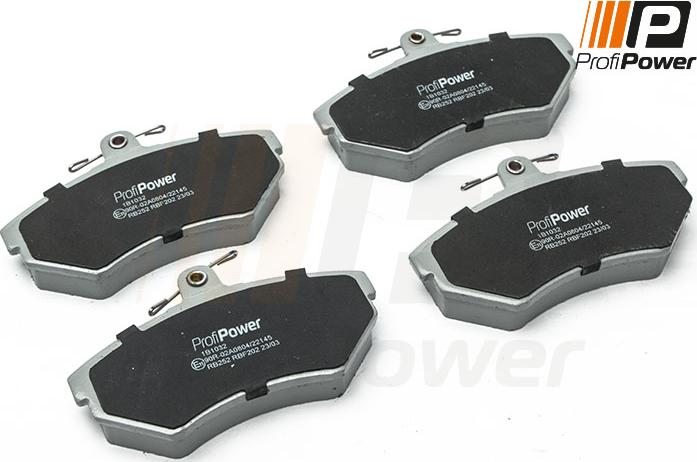 ProfiPower 1B1032 - Комплект спирачно феродо, дискови спирачки vvparts.bg