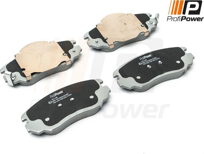 ProfiPower 1B1166 - Комплект спирачно феродо, дискови спирачки vvparts.bg