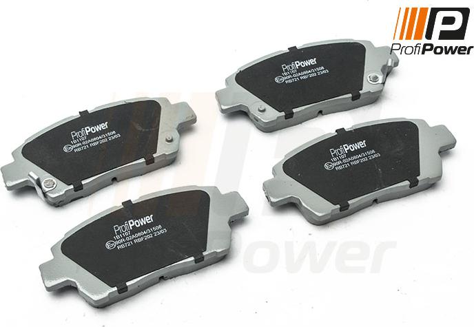 ProfiPower 1B1107 - Комплект спирачно феродо, дискови спирачки vvparts.bg