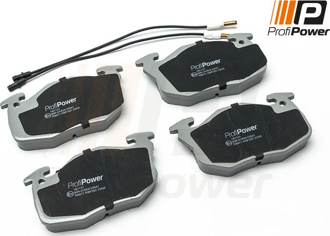 ProfiPower 1B1131 - Комплект спирачно феродо, дискови спирачки vvparts.bg
