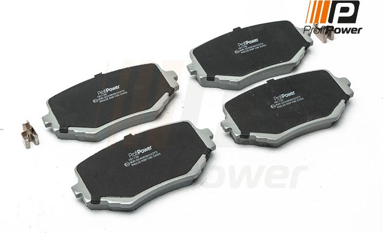 ProfiPower 1B1126 - Комплект спирачно феродо, дискови спирачки vvparts.bg
