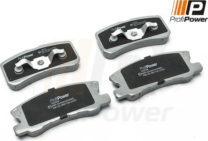 ProfiPower 1B2056 - Комплект спирачно феродо, дискови спирачки vvparts.bg