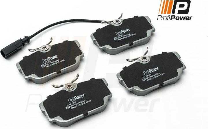 ProfiPower 1B2068 - Комплект спирачно феродо, дискови спирачки vvparts.bg