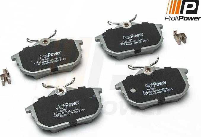 ProfiPower 1B2025 - Комплект спирачно феродо, дискови спирачки vvparts.bg