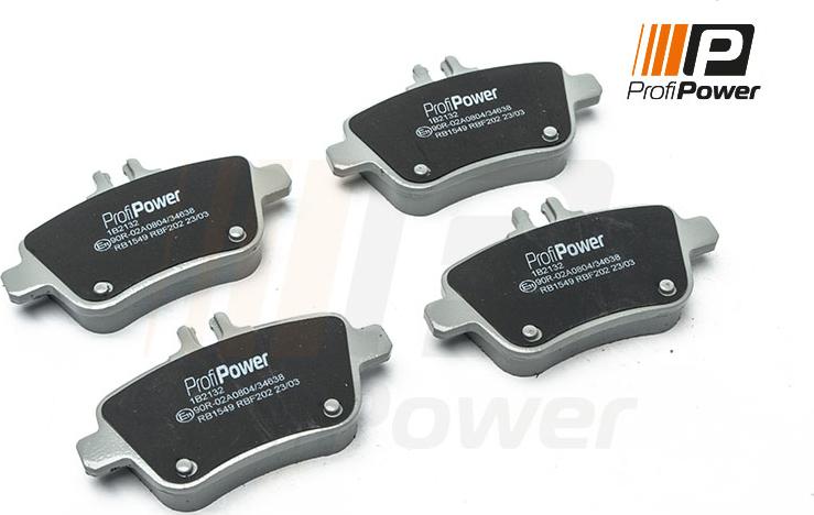 ProfiPower 1B2132 - Комплект спирачно феродо, дискови спирачки vvparts.bg