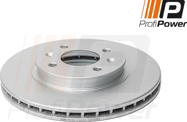 ProfiPower 3B1091 - Спирачен диск vvparts.bg