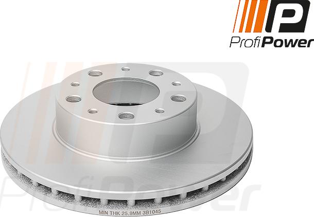 ProfiPower 3B1045 - Спирачен диск vvparts.bg