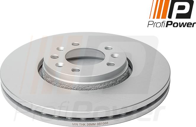 ProfiPower 3B1068 - Спирачен диск vvparts.bg