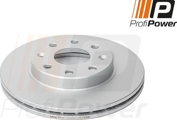 ProfiPower 3B1036 - Спирачен диск vvparts.bg