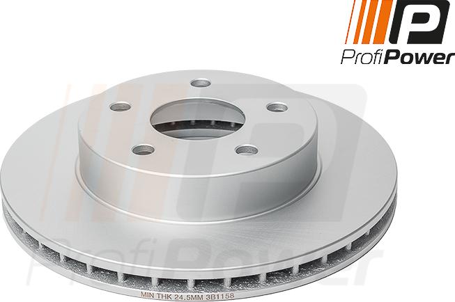 ProfiPower 3B1158 - Спирачен диск vvparts.bg