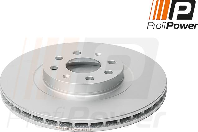 ProfiPower 3B1181 - Спирачен диск vvparts.bg