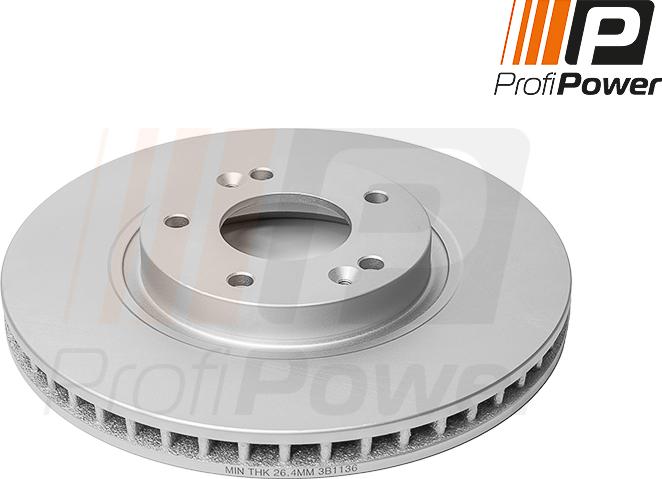 ProfiPower 3B1136 - Спирачен диск vvparts.bg